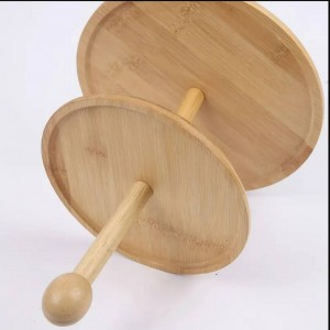 مضيفة خشب 2 طبقة خشب مدور بامبو 20 + 25 سم مضيفة خشب 2 طبقة خشب مدور بامبو 20 + 25 سم