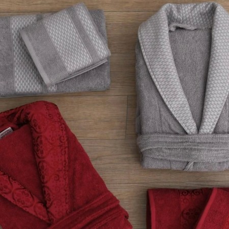 طقم روب / رواب حمام -  برنص دبل 6 قطع ميني مون  لوفينا Mini Moon