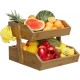 ستاند / سلة تقديم فواكه خشب بامبو 2 رف مقاس 27 × 27 ارتفاع 23 سم ستاند / سلة تقديم فواكه خشب بامبو 2 رف مقاس 27 × 27 ارتفاع 23 سم