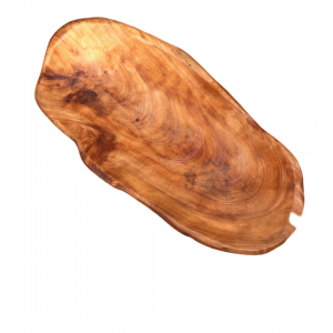 صحن بيضاوي مجور خشب ثقيل 26 × 13 × 5 سم صناعة يدوية صحن بيضاوي مجور خشب ثقيل 26 × 13 × 5 سم صناعة يدوية