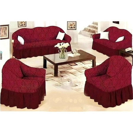 وجه - كفر طقم كنب  7 مقاعد جيكار حجم كبير - صناعة مصرية