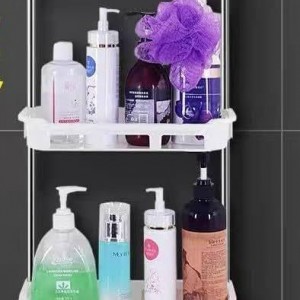 حمالة شامبو مستطيل 3 رفوف بلاستيك حمالة شامبو مستطيل 3 رفوف بلاستيك