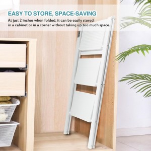 سلم حديد 3 درجة ابيض AF03-4 سلم حديد 3 درجة ابيض AF03-4