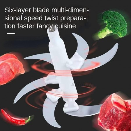 فرامة ملوخية تيفولينا وخضار ستانلس 3 لتر - 1200 واط - 5 سرعات  tefolina Chopper  FD-322 / HEM-211