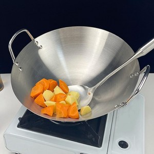 صاجية 30 سم مع ايدي دبل ستانلس ستيل صاجية 30 سم مع ايدي دبل ستانلس ستيل