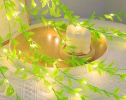  شلال ورق شجر مع اضائة  3 ×3 متر