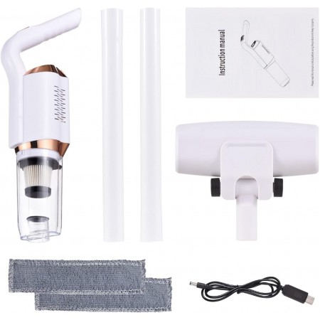مكنسه كهربائيه مع عصا متنقله USB JS7 HY-118 120W
