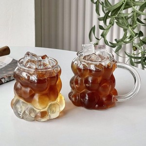 كاس / ماج زجاج ببلز مع يد BUBBLES 350 مل كاس / ماج زجاج ببلز مع يد BUBBLES 350 مل