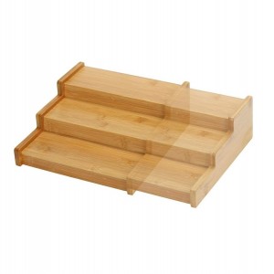 ستاند خشب بامبو 3 درجات صغير لتنظيم الاشياء والبهارات ستاند خشب بامبو 3 درجات صغير لتنظيم الاشياء والبهارات