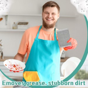 طقم ليفة جلي 4 قطع خريص سلفر ZIMGIHUN