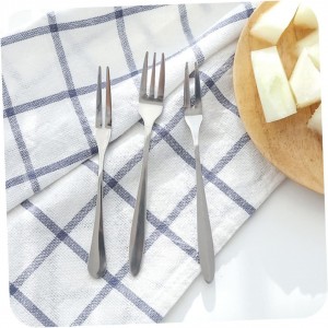 طقم شوك ستانلس ستيل ثقيل سادة حجم صغير