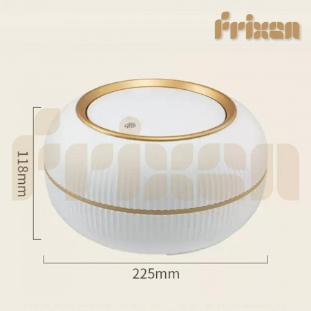 سلة/دلو/سطل مهملات غطا بامبو مع ارجل قواعد بلاستيك مدور وسط