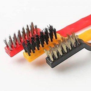 طقم فرشاة سلك يد بلاستيك ملون 3 قطع طقم فرشاة سلك يد بلاستيك ملون 3 قطع