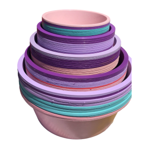 طقم جاطات 5 قطع ملون ثقيل بدون غطا طقم جاطات 5 قطع ملون ثقيل بدون غطا