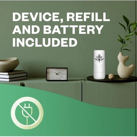 ماكينة معطر جو بطارية ايرويك + مع بخاخ هدية 70 يوم AIR WICK