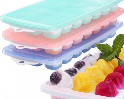 قالب ثلج 21 عين سيليكون بدون غطاء بلاستيك 