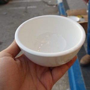 صحن زبادي بورسلان ابيض 4 انش