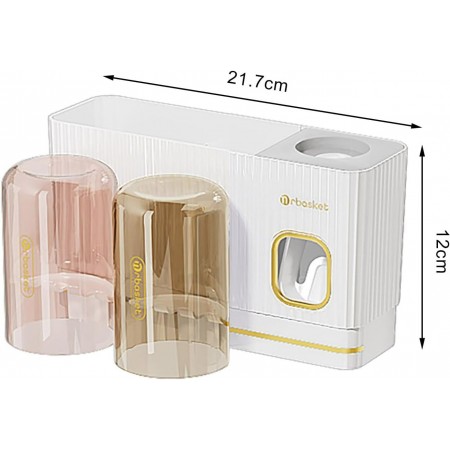 ستاند بلاستيك حماله معجون / فراشي اسنان لاصق مع كاستين ستاند بلاستيك حماله معجون / فراشي اسنان لاصق مع كاستين