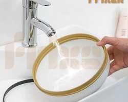 سلة/دلو/سطل مهملات غطا بامبو مع ارجل قواعد بلاستيك مدور وسط سلة/دلو/سطل مهملات غطا بامبو مع ارجل قواعد بلاستيك مدور وسط