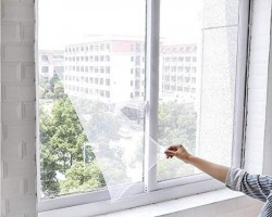 شبك ابواب مانع / طارد حشرات - بعوض - سكرين حماية للابواب والشبابيك مقاس 1.5 م × 2 م