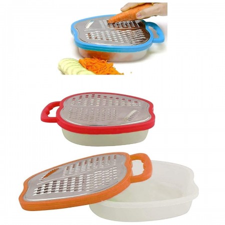 مبشرة خضار فطعتين اخضر مع مخزن بلاستيك 500 مل