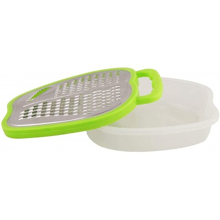 مبشرة خضار فطعتين اخضر مع مخزن بلاستيك 500 مل