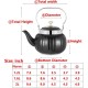ابريق شاي ستانلس اسود محزز 1.2لتر KETTLE ابريق شاي ستانلس اسود محزز 1.2لتر KETTLE