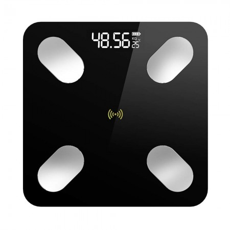 ميزان جسم بلوتوث بايسون اسود ميزان جسم بلوتوث بايسون اسود