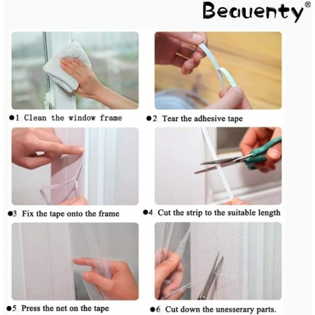 شبك شبابيك مانع / طارد حشرات - بعوض مقاس 1.5 م ×1.5 م