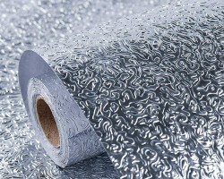 رول قصدير ذهبي/فضي طول 5 متر عرض 60 سم