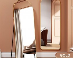 ستاند مراه واقف قوس علوي مع معدن ذهبي 30 × 150 سم ستاند مراه واقف قوس علوي مع معدن ذهبي 30 × 150 سم