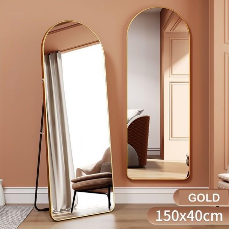 ستاند مراه واقف قوس علوي مع معدن ذهبي 30 × 150 سم ستاند مراه واقف قوس علوي مع معدن ذهبي 30 × 150 سم