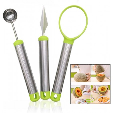 طقم سكاكين تقطيع وتشكيل وتزيين فواكه ثلاثة قطع طقم سكاكين تقطيع وتشكيل وتزيين فواكه ثلاثة قطع