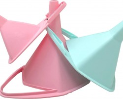 طقم محكان 3 قطع بلاستيك ملون مع علاقة