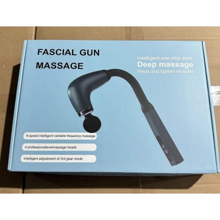 ماكينة فرد مساج شكل عصا مع 4 رؤوس شحن USB من FASCIAL GUN ماكينة فرد مساج شكل عصا مع 4 رؤوس شحن USB من FASCIAL GUN