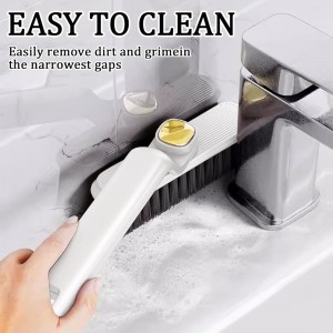 فرشاة تنظيف حجم صغير للاماكن صعبة الوصول مع ميزة الدوران - لف مع قطعة تنظيف ذاتي فرشاة تنظيف حجم صغير للاماكن صعبة الوصول مع ميزة الدوران - لف مع قطعة تنظيف ذاتي