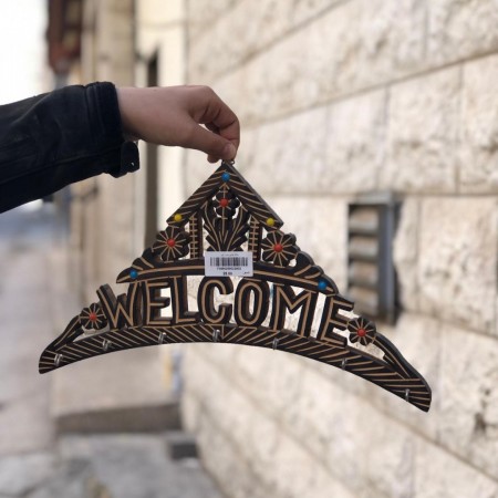 علاقة مفاتيح خشب كبير رام الله - ويلكم