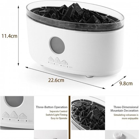 مبخره الكترونيه بيضاوي Tzu براكين لون بني مبخره الكترونيه بيضاوي Tzu براكين لون بني