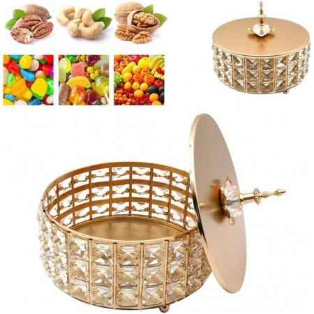 طقم علبة تفضيل معدن ذهبي بيوتر مرصع بزجاج سترص + 2 مكتة متكة ذهبي معينات مائل طقم علبة تفضيل معدن ذهبي بيوتر مرصع بزجاج سترص + 2 مكتة متكة ذهبي معينات مائل