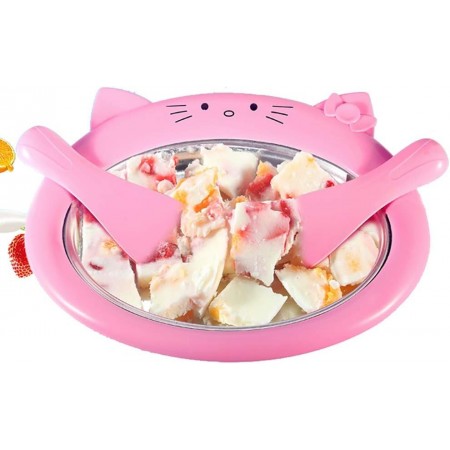آلة صنع الآيس كريم المنزلية - صحن صنع بوظة مع مجاريد FRIED ICE MAKER آلة صنع الآيس كريم المنزلية - صحن صنع بوظة مع مجاريد FRIED ICE MAKER