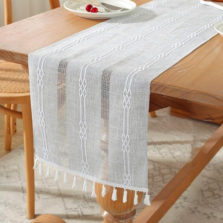 شرشف بيرو خيش وسط سادة اشكال 30 × 180