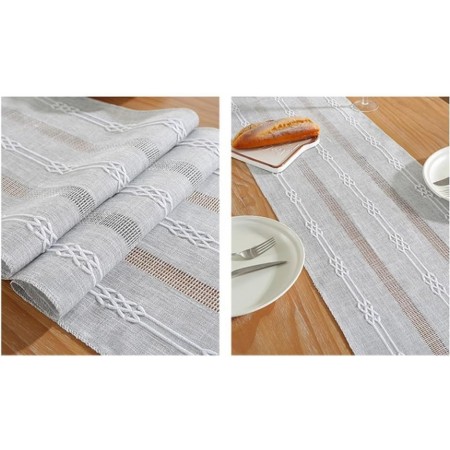 شرشف بيرو خيش وسط سادة اشكال 30 × 180