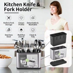 حمالة معالق ستانليس 4 عيون حمالة معالق ستانليس 4 عيون