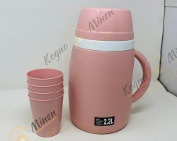 براد ماء صدنيت 2.2 لتر مع يد + 4 كاسات بلاستيك هدية