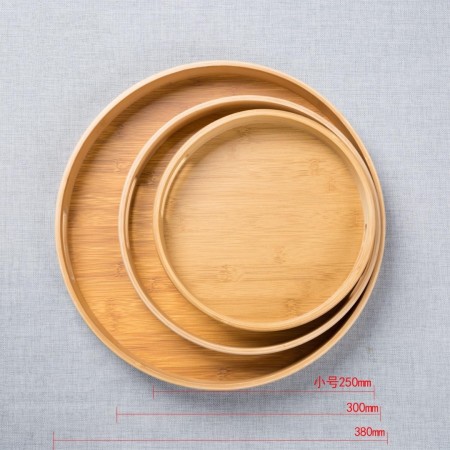 طقم صواني ضيافة - تقديم طعام خشب بامبو مدور حيف عالي 3 قطع طقم صواني ضيافة - تقديم طعام خشب بامبو مدور حيف عالي 3 قطع