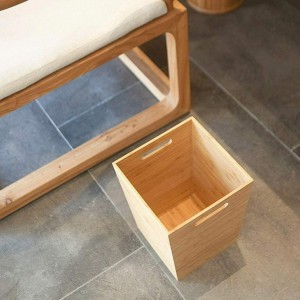 طقم سلة مع محارم خشب بامبو طقم سلة مع محارم خشب بامبو