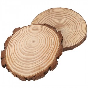 كوستر خشب طبيعي 17 سم مدور