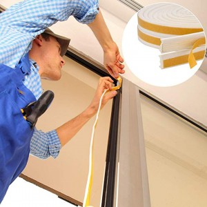 عازل صوت او حرارة للشبابيك والابواب - جلدة باب ابيض تلزيق - مراد باب - مانع حشرات 2 سم عازل صوت او حرارة للشبابيك والابواب - جلدة باب ابيض تلزيق - مراد باب - مانع حشرات 2 سم