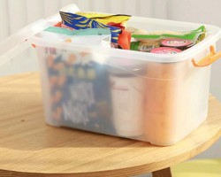 طبروير بلاستيك شفاف 2 لتر محكم الاغلاق مع يد تبروير