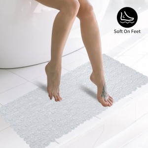 دعسه جلد بانيو لمنع التزحلق بلاستيك شفاف مقاس 40 × 70 سم - دعاسة دعسه جلد بانيو لمنع التزحلق بلاستيك شفاف مقاس 40 × 70 سم - دعاسة